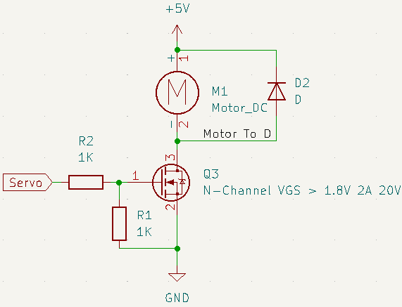 Circuit Mosfet moteur