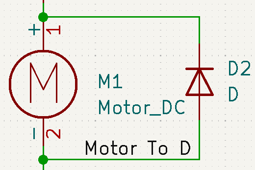 Moteur plus diode